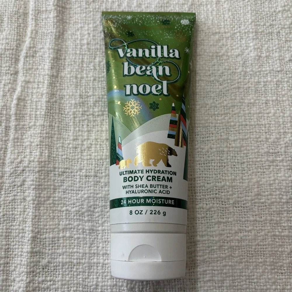 Bath & Body Works‎ Ultimate Hydration Body Cream VANILLA BEAN NOEL Bears Forest